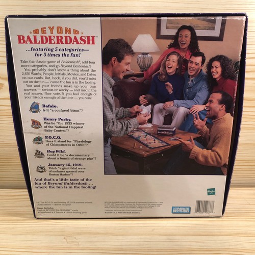 Beyond Balderdash Family Board Game Hilarious Bluffing Rare Complete Parker Bros - Picture 8 of 9
