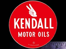 KENDALL Motor Oil - Original Vintage 1960's 70’s Racing Decal/Sticker - 3 inch