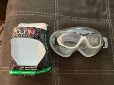 Dolfino Pro Silicone Visionist Swim Mask - Adjustable Strap - Swimming Mask with
