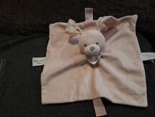 BOUT CHOU BOUT'CHOU  DOUDOU PLAT  LAPIN ROSE  JOLIES PETITES FLEURS  TBE