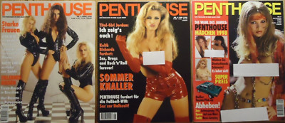 PENTHOUSE 3 Magazine 1998: 3/März, 6/Juni, 9/September 1998. Deutschland