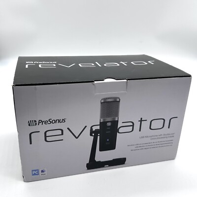 PreSonus Revelator USB Condenser Microphone for podcasting, live streaming