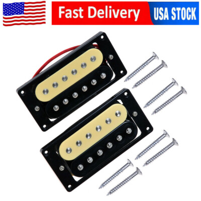 Humbucker Electric Guitar Pickups Neck and Bridge Pickup Set Double Coil USA