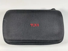Tumi for Delta 7" Hard Shell Amenity Kit Zip Travel Case Toiletry Black