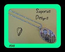 18KRP Forever Half Heart  Angel Wing With Clear Crystal Necklace For Kids