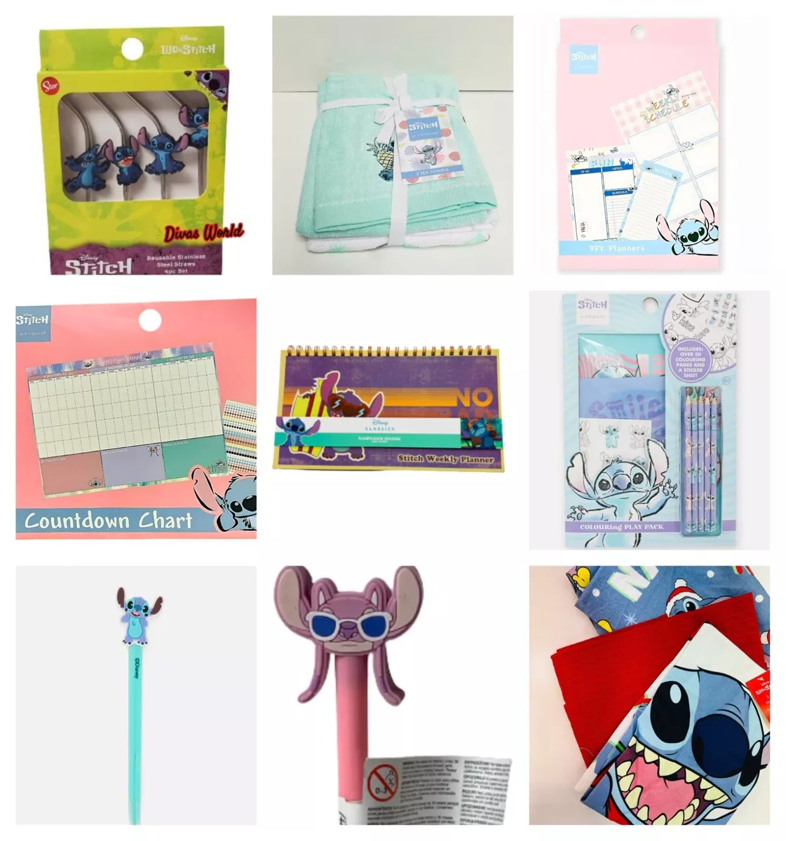 Disney Stitch Colouring stationery case