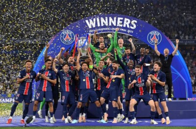 poster championship soccer league PSG UEFA Champions League Champions Poster 11 x 17" Paris 2025 UEFA Champs 