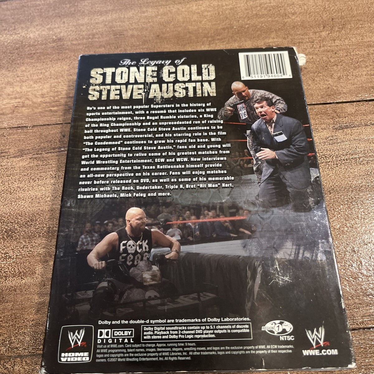 WWE: The Legacy of Stone Cold Steve Austin (DVD, 2007, 3-Disc Set