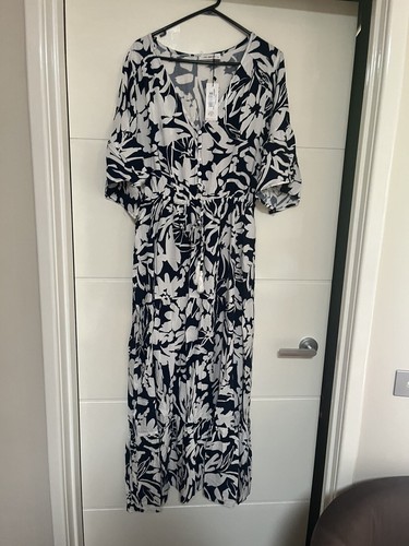 NWT Vine Apparel Tropical Boho Maxi Dress Size 14-16 Current Season - Picture 6 of 6