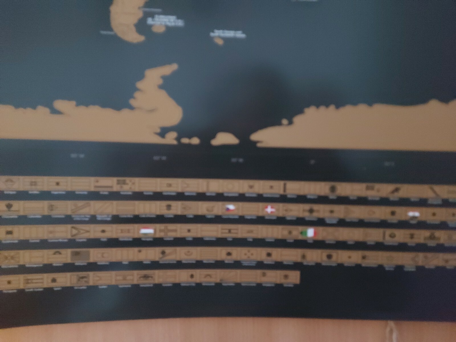 Rubbel Weltkarte zum rubbeln XXL Scratch Off Rubbel Poster mit Kratzstiften 