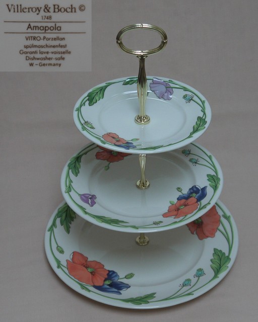 Villeroy & Boch Amapola THREE TIER CAKE STAND eBay