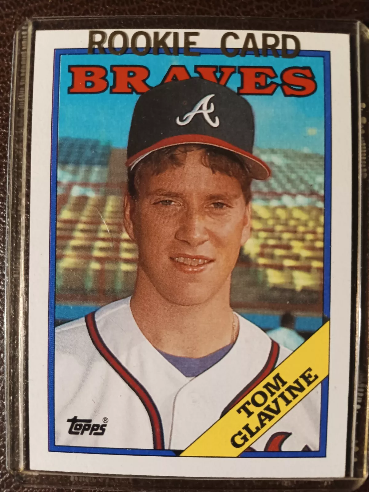 Tom Glavine trading card