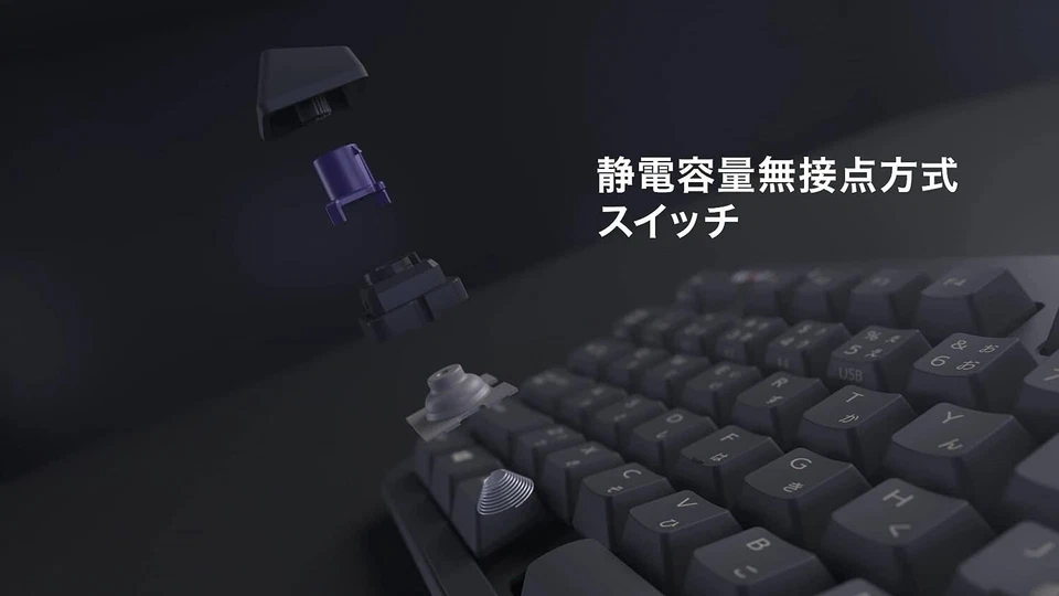 Topre REALFORCE R3S Keyboard R3SD31 USB English layout 87 keys black 45g JAPAN - Image 3 of 4