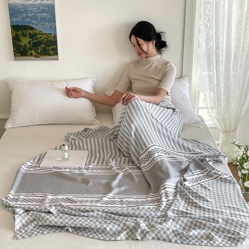 Blanket Summer Quilt Bed Cover Flat Sheet Pure Bamboo Fiber Cool Towel Blankets - Picture 57 of 83