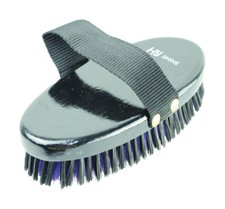 Cepillo corporal de madera ecuestre Hy cepillo de aseo mediano caballo y poni lacado negro