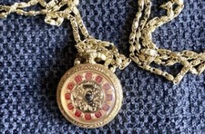 Mondaine Gold Ladies Watch Pendant Retro