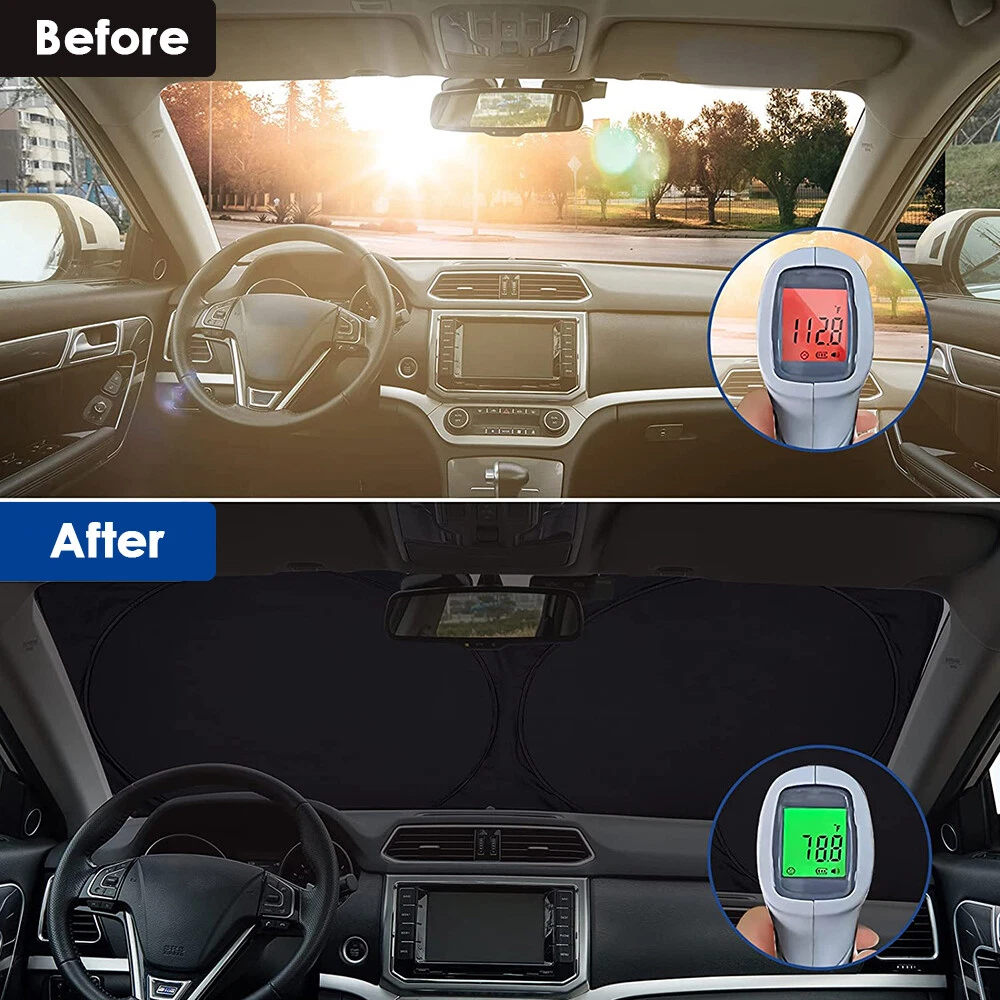 Car Sun Shade Windshield Front Window Cartoon Visor SUV Foldable UV Shield Cover