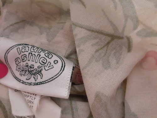 Laura Ashley Cottage Rose King Ruffled Pillow Sham-Cotton Blend - Picture 2 of 7