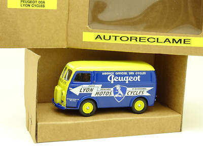 Solido 1/43 – Peugeot D3A Lyon Cycles – Autoreclame – Très Bon état Avec Boîte