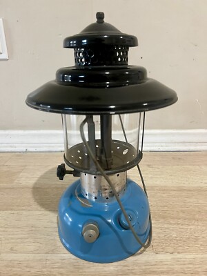 Sears クラシックランタン 青 Vintage 3/68 Sears Double Mantle Lantern Model 476.72213 Big Hat