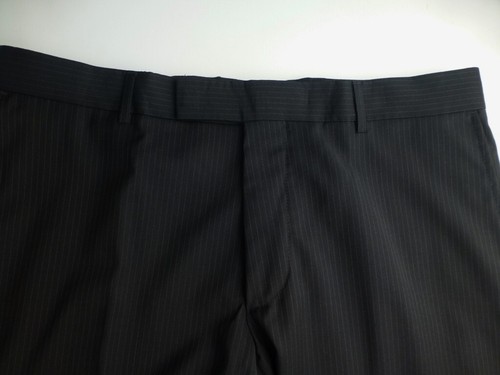 Hugo Boss Suit 40R W34 Excellent Condition Black Stripes - Picture 8 of 10
