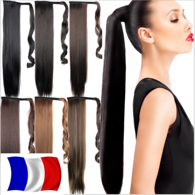 Extension De Cheveux Queue De Cheval 60cm - Lisse - À Clipser - Neuf