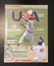 2007 Team USA Baseball Program/Magazine Signed by Tommy Medica & Ryan Flaherty