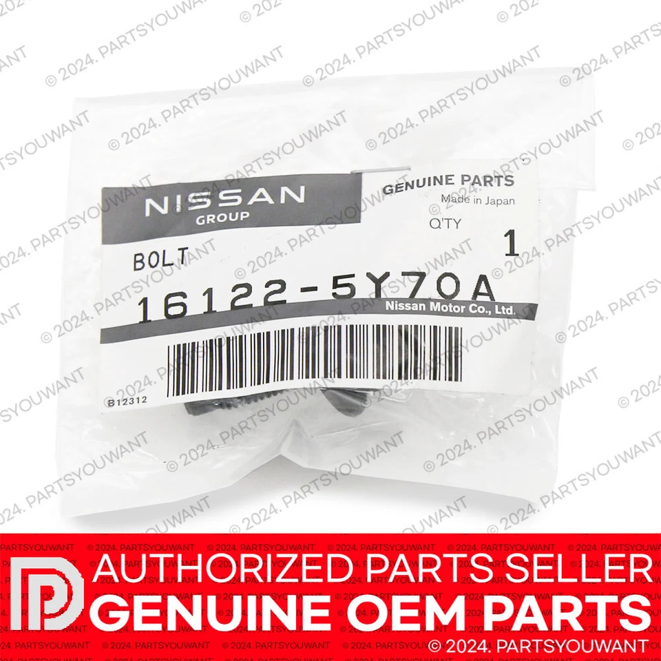 GENUINO Nissan GT-R Máxima Altima Murano Quest OEM Cubierta de motor Perno 16122-5Y70A Foto 2 de 4