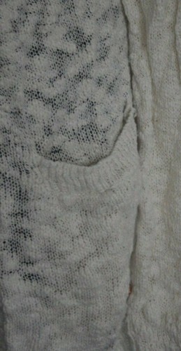 DAMEN STRICKJACKE JACKE BOUCLE CARDIGAN ECRU OFFWHITE TOM TAILOR Gr. 38 / M NEU - Bild 2 von 3