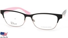 Christian Dior CD3782 NHW BLACK WHITE PINK EYEGLASSES 54mm READ, DISPLAY MODEL 