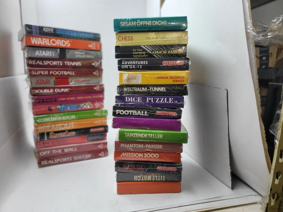 30 WHOLESALE LOT OF ORIGINAL NEW PAL GAMES FOR ATARI 7800 + 2600 + PLUS #12C - Image 3 of 4