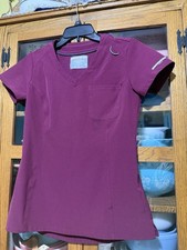 Sketchers by barco deep plum scrub top xs