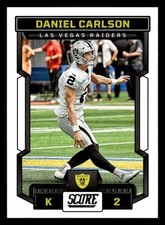 Daniel Carlson 2023 Score #138 Las Vegas Raiders FOOTBALL FREE SHIPPING
