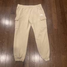 The North Face Tan Beige Cargo Jogger Sweatpants Men  s Large Elastic Waist