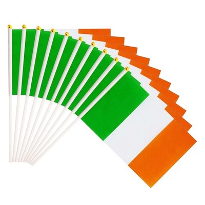 50 Pack Ireland Irish on Stick Flags,Small Mini Hand Held Ireland Irish Flags...