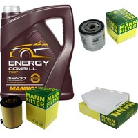 Mann Inspektionspaket Filterset 5L Mannol Energy 5W-30 FüR VW Jetta IV 1.2 TSI