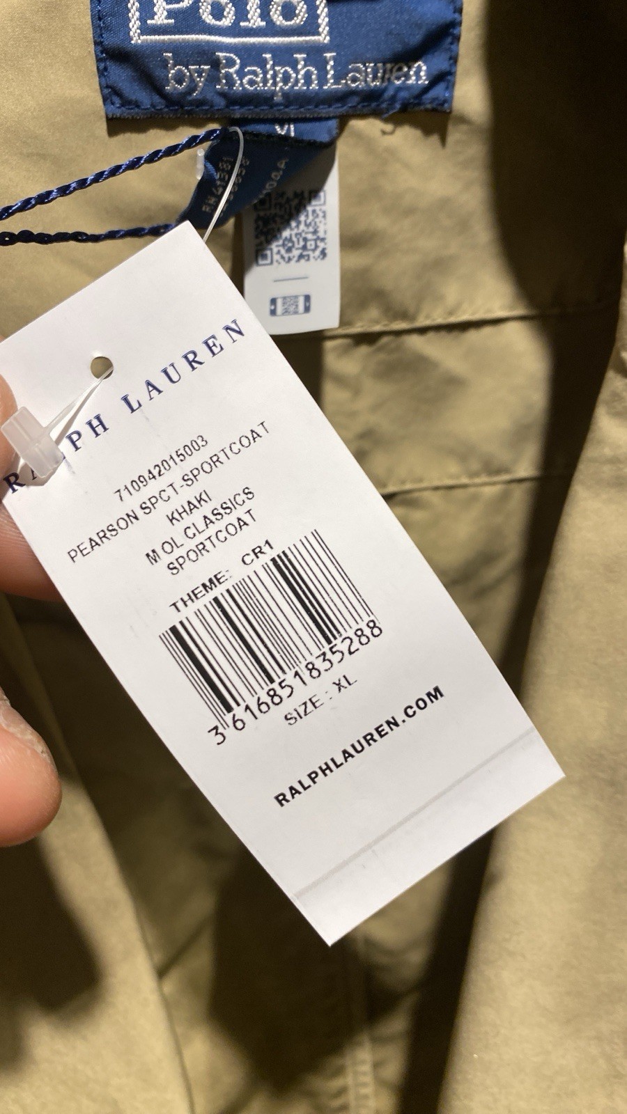 Polo Ralph Lauren The Pearson Versatile Shell twill Jacket Khaki Size S RRP £550 image 9