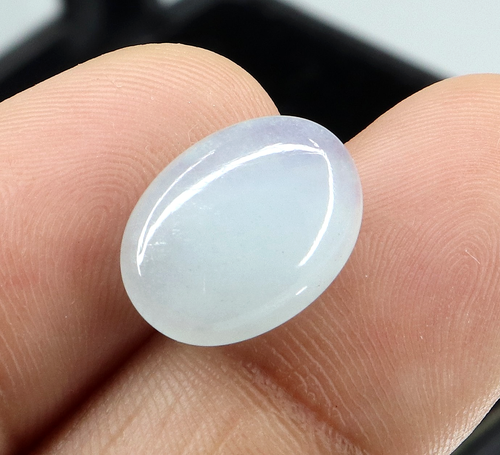 AAA Natural Brazilian Aquamarine Oval Cabochon Milky Blue Loose Gemstone 5.75 Ct - Picture 5 of 7