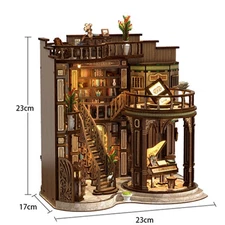 DIY Mini  House , 3D Wooden puzzle,Dreamy Book Nook,Dollhouse ,Gift