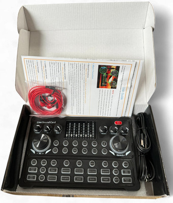 Live Sound Card Set | Externes Audiointerface mit Effekten | Podcast & Streaming