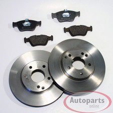 Bremsscheiben Ø 296 mm + Bremsbeläge vorne für Dacia Duster + Nissan Townstar