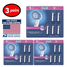 Oral-B Sensitive GumCare Replacement Toothbrush Heads 5 Counts x 3 Pairs