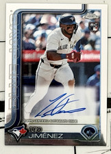 Topps Chrome Leo Jimenez RC Auto Blue Jays RA-LJI Rookie Autographs 2025