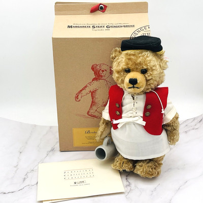 Steiff German Brewmeister Bernard de Postbrau Ltd Ed 2002 Excellent w/ Box COA