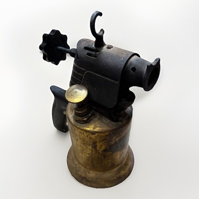 Vintage Craftsman Antique Brass hand held blow torch 1940's