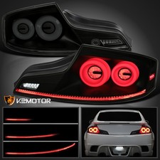 Blacksmoke Fits 2003-2007 Infiniti G35 Coupe Led Tail Lights Sequential Signal