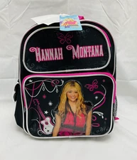 Hannah Montana Backpack Brand New With Tags Side Pouches Glitter 12x14