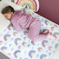 Hygge Sheets  Potty Training Pee Pads for Kids, Toddlers 1 Pack, Twin Rainbow