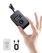 Electric Bike Pump, 130PSI Portable Mini Bicycle Air Pump with Brushless Moto...