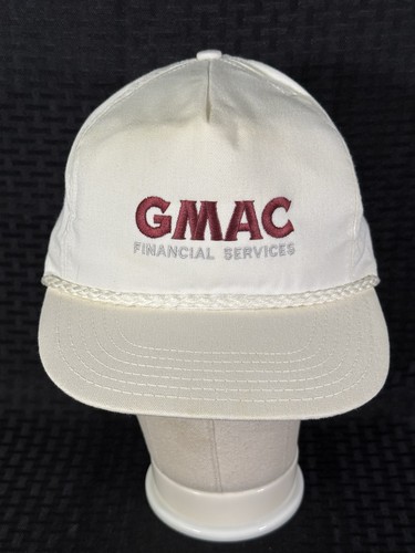Vintage GMAC Financial Services Baseball Hat Made in USA Rope Cap